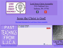 Tablet Screenshot of lordjesuschristassembly.org
